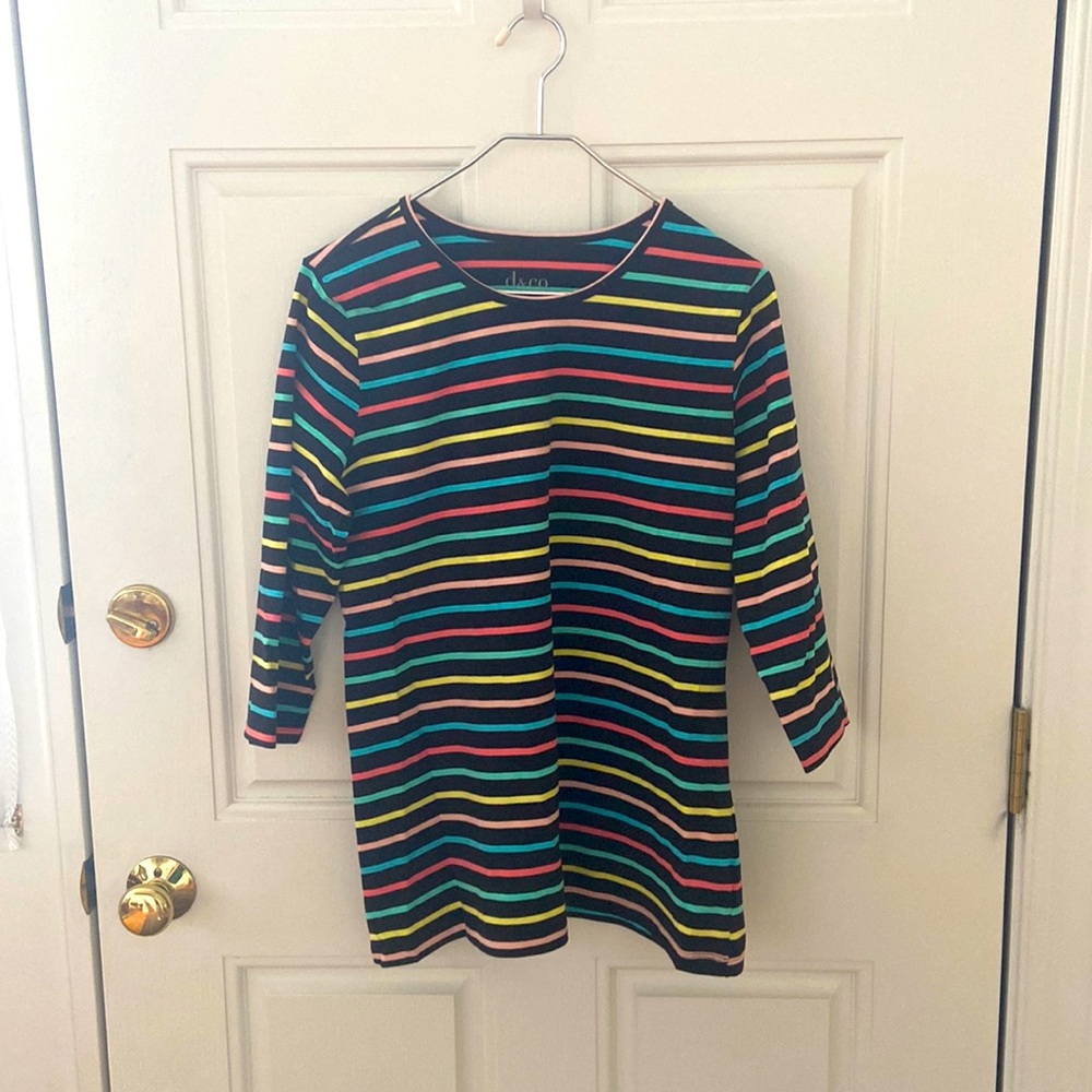 D & Co. Long Sleeved Tee + Stripes